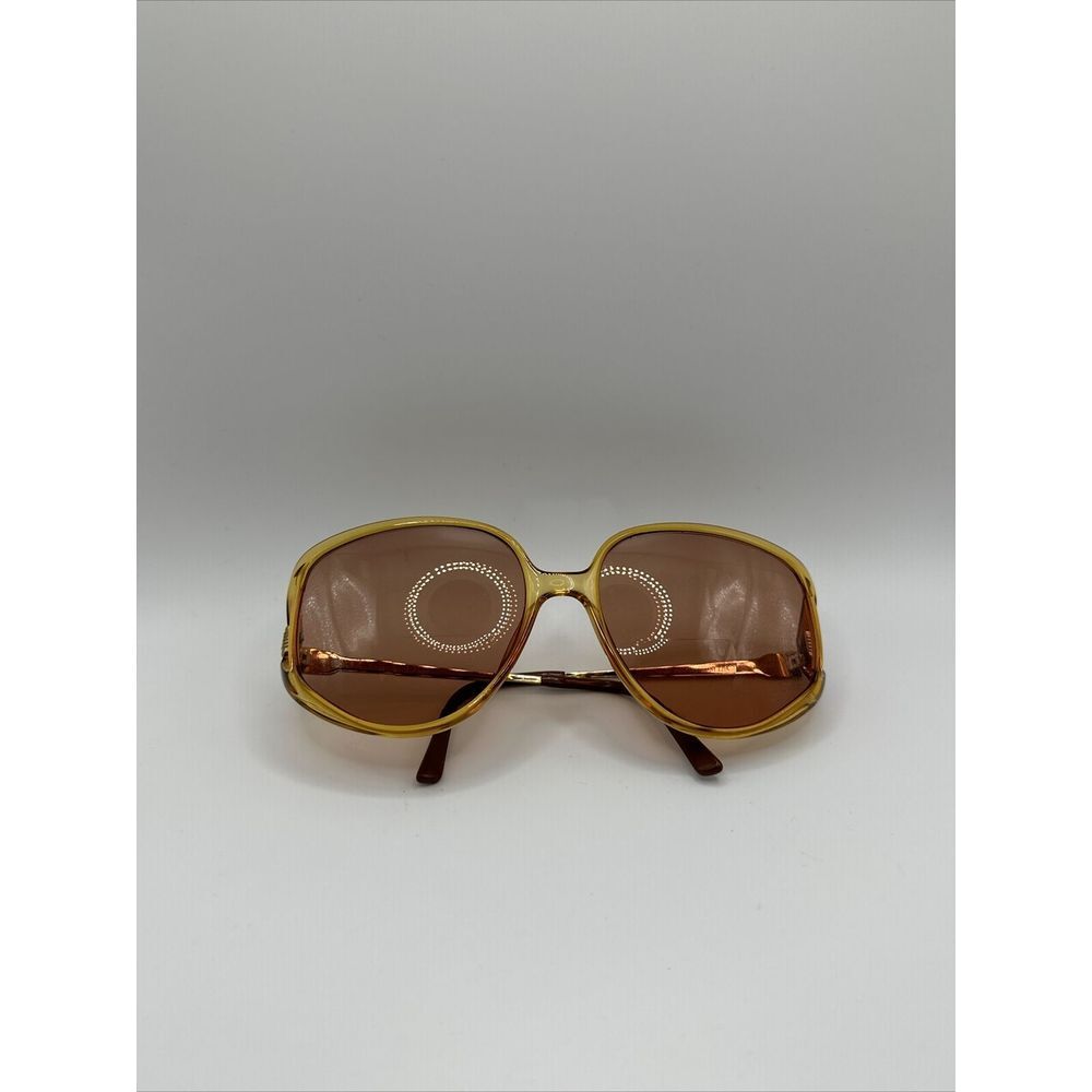Dior Yellow Frame Brown Lens Oversized Sunglasses
